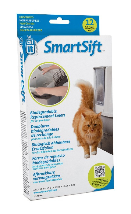 Cat It - SmartSift biologisch afbreekbare zak 47x39x25CM 70L / 12 zakken