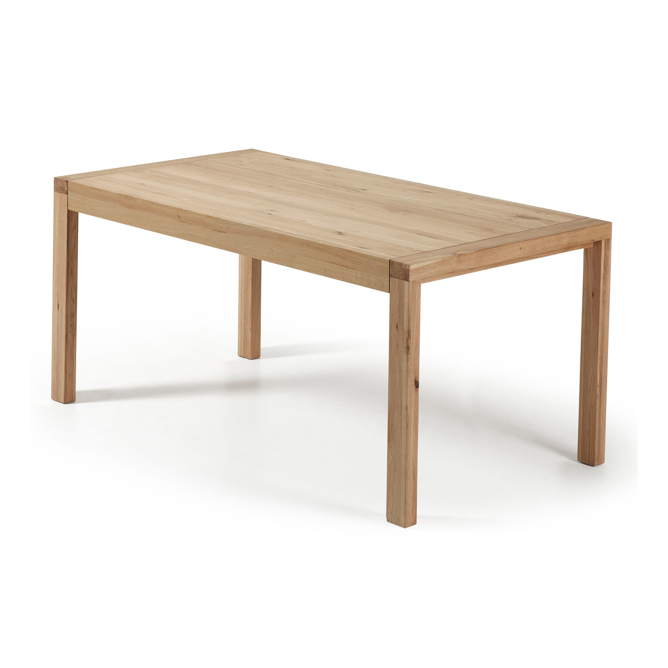 Kave Home Uitschuifbare Eettafel Briva Eiken Naturel, 180 x 90cm - Hout