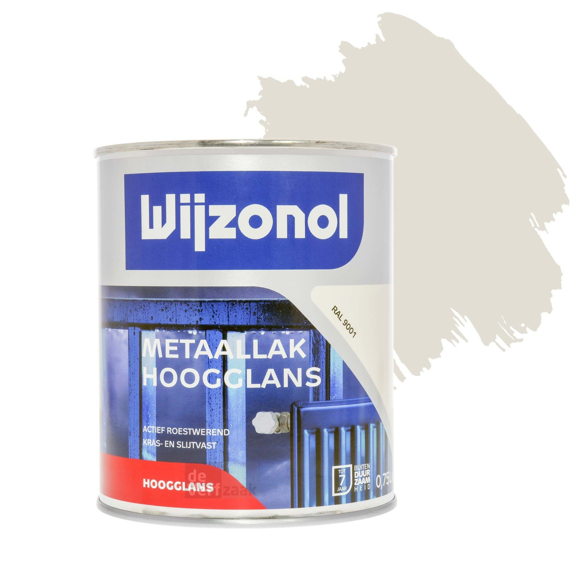 Wijzonol Metaallak Hoogglans RAL 9001