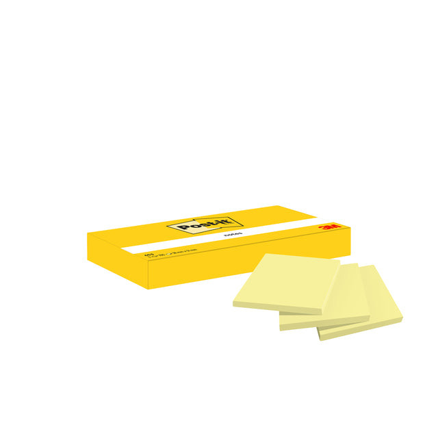 Memoblok post-it 653 38x51mm geel | 4 stuks