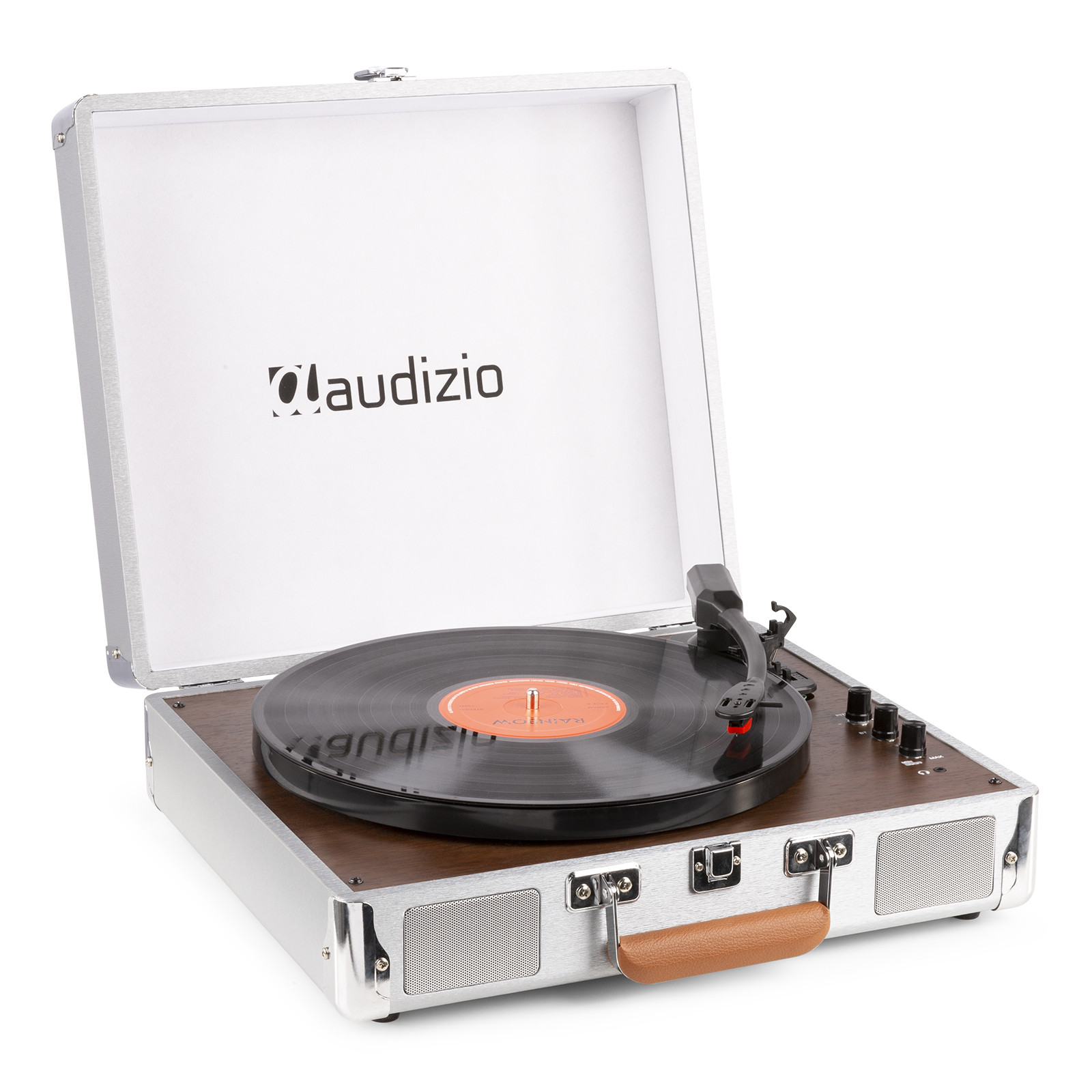 Retourdeal - Audizio RP320 platenspeler met Bluetooth in aluminium