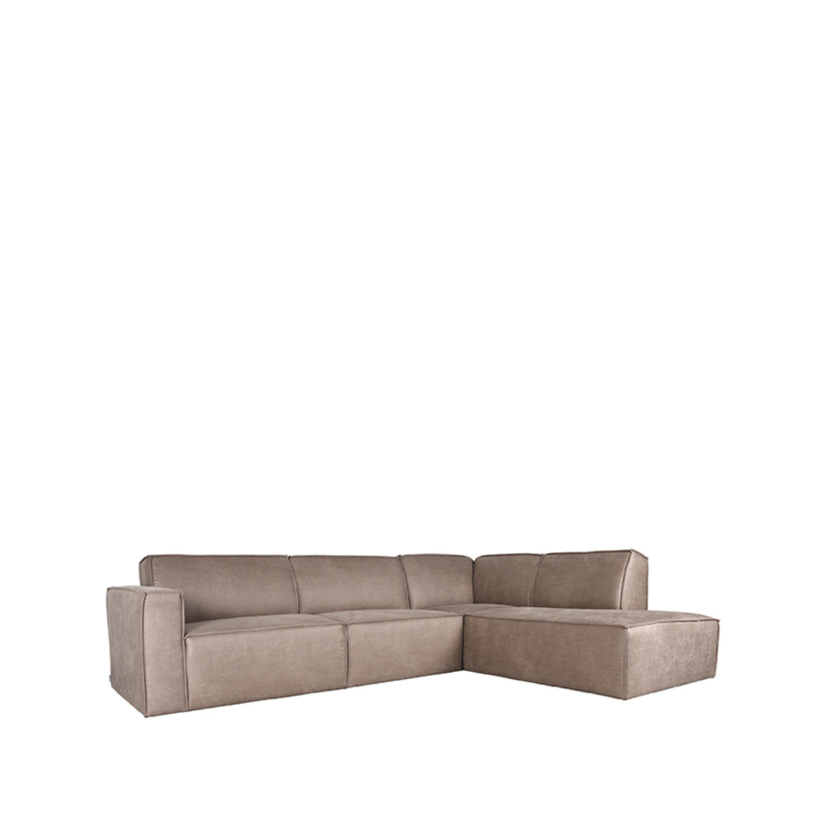 LABEL51 Hoekbank Kay - Taupe - Microfiber - Rechts