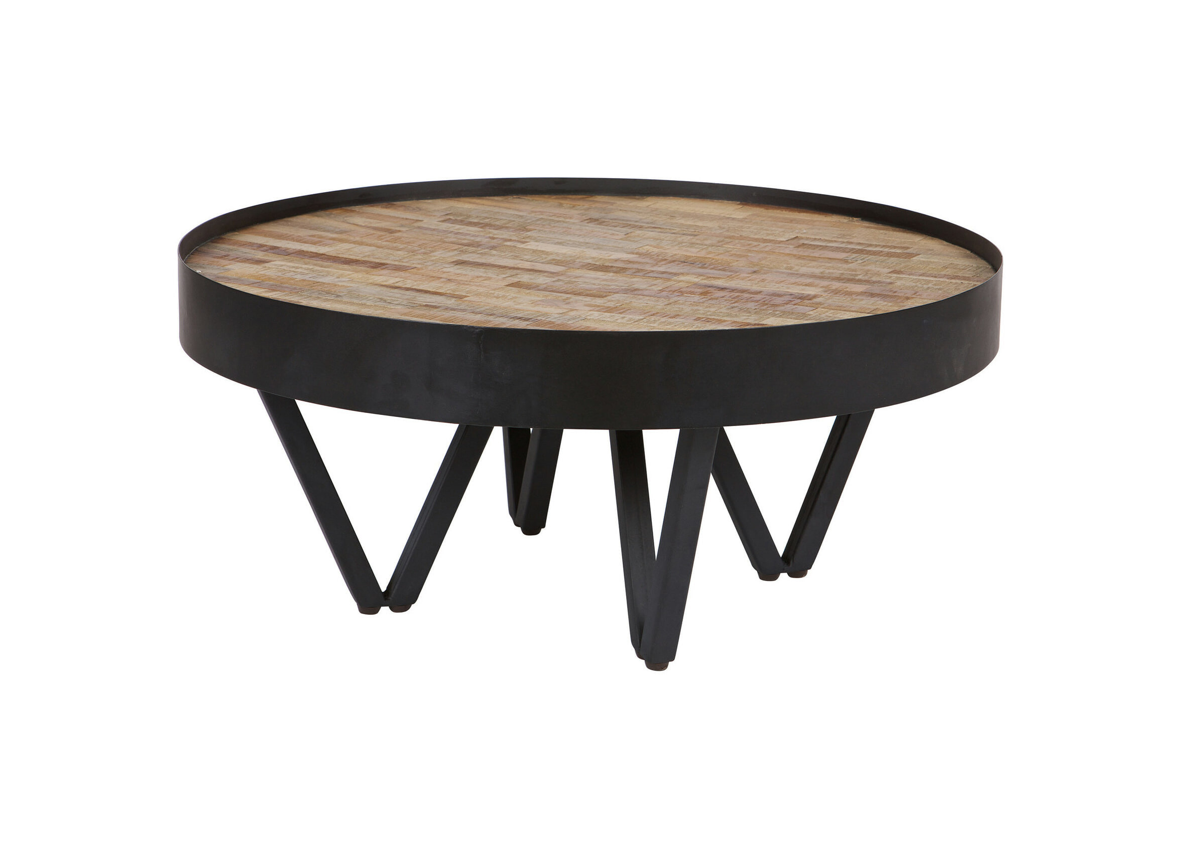 WOOOD Salontafel Dax Teakhout, 74cm - Naturel - Rond