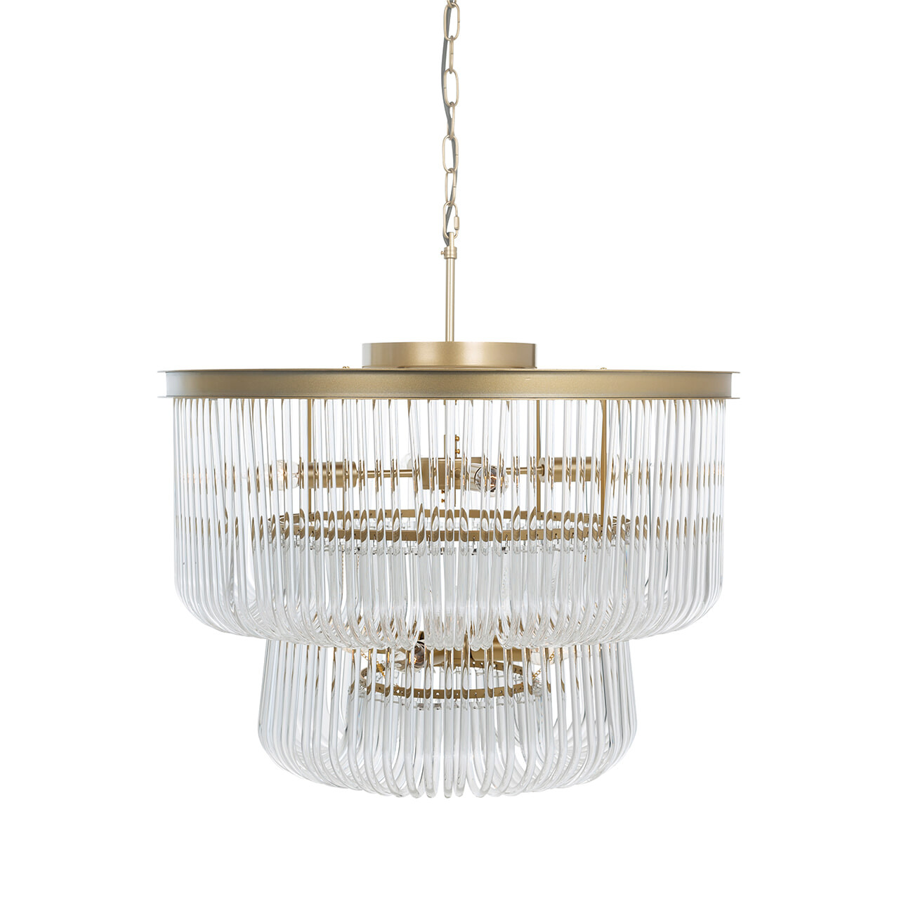 Richmond Hanglamp 'Romy' Glas, kleur Brushed Gold