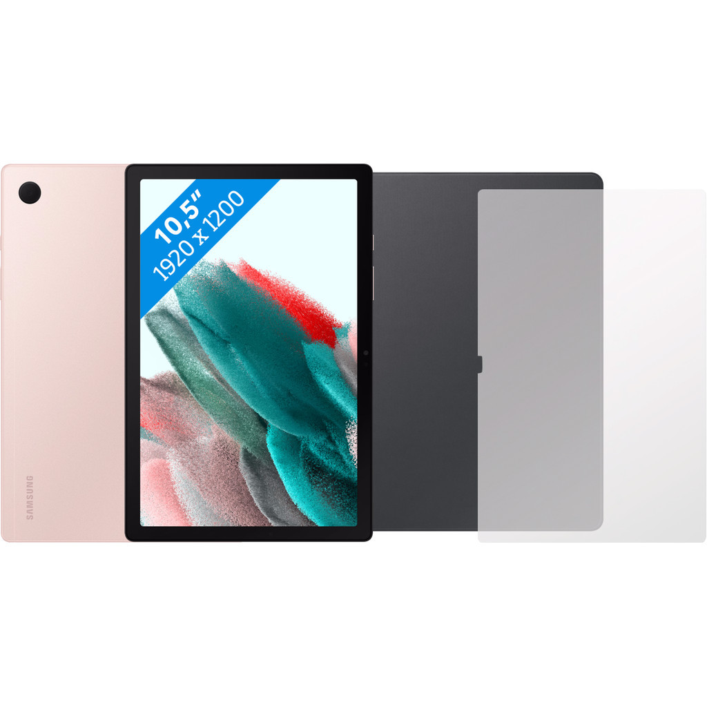 Samsung Galaxy Tab A8 64GB Wifi Roségoud + Beschermingspakket