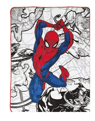 Spiderman fleece plaid Grijs 130x170cm