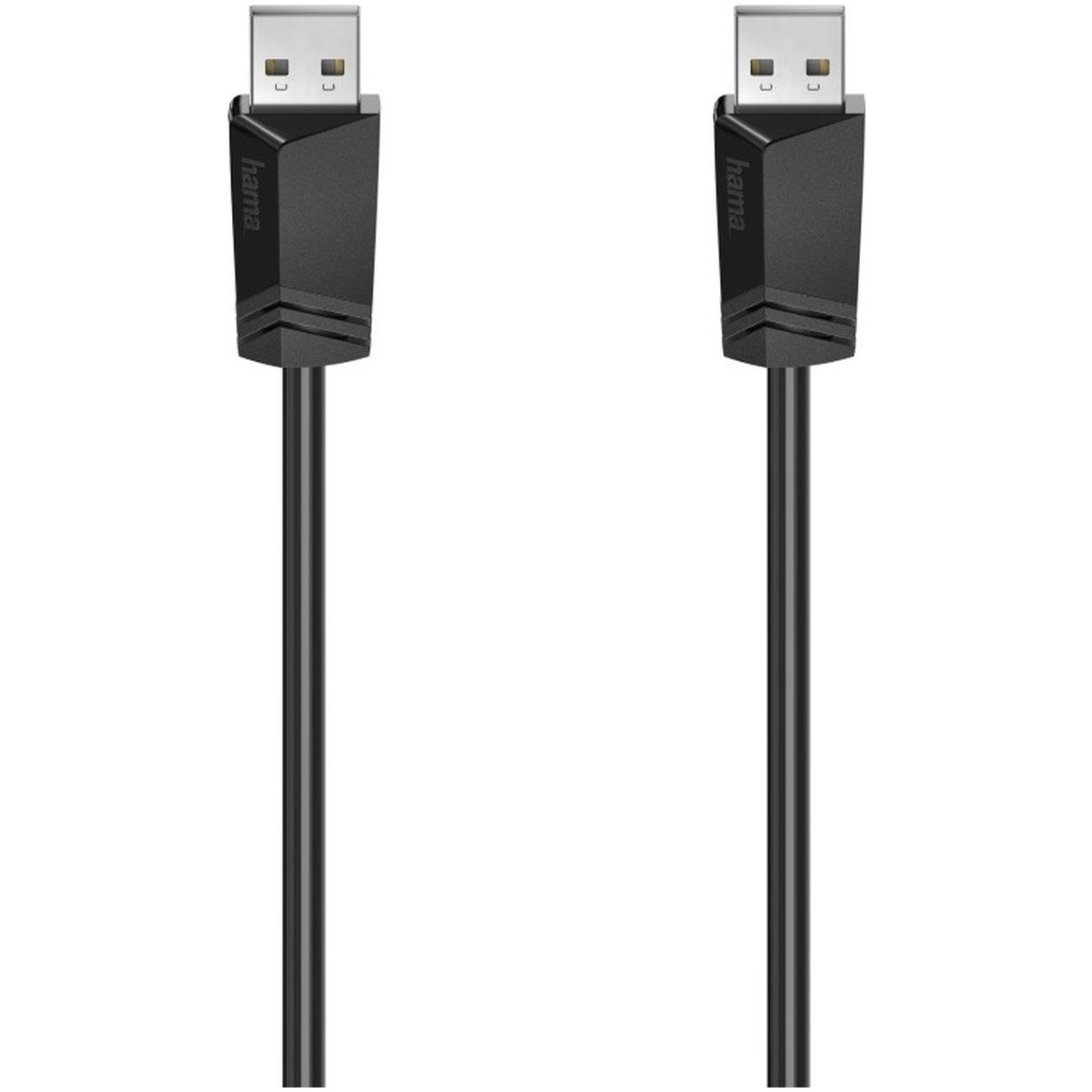 Hama USB-kabel A-A, USB 2.0, 480 Mbit/s, 1,50 m Kabel Zwart