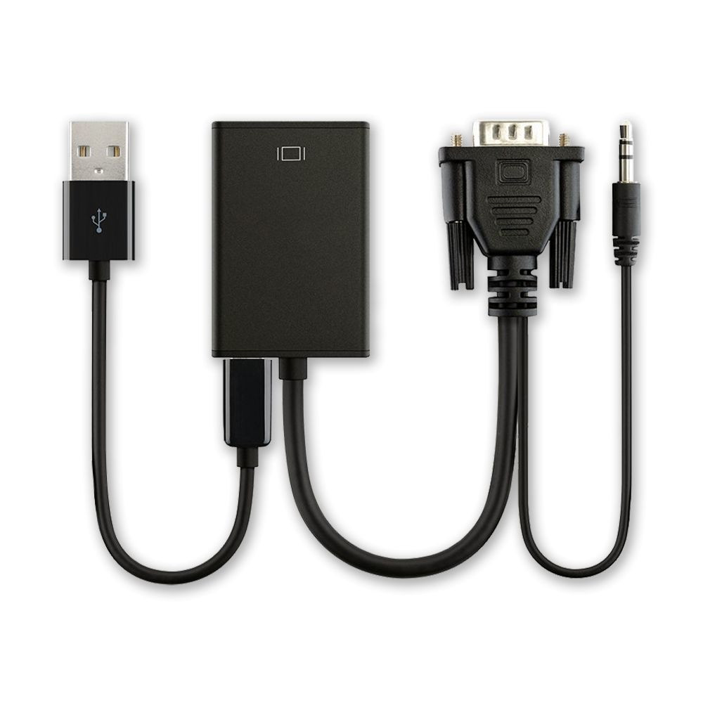 VGA (+audio) naar HDMI Adapter Kabel