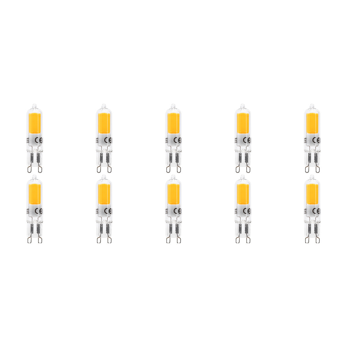 LED Lamp 10 Pack - Velvalux - G9 Fitting - Dimbaar - 3W - Natuurlijk Wit 4000K | Vervangt 32W