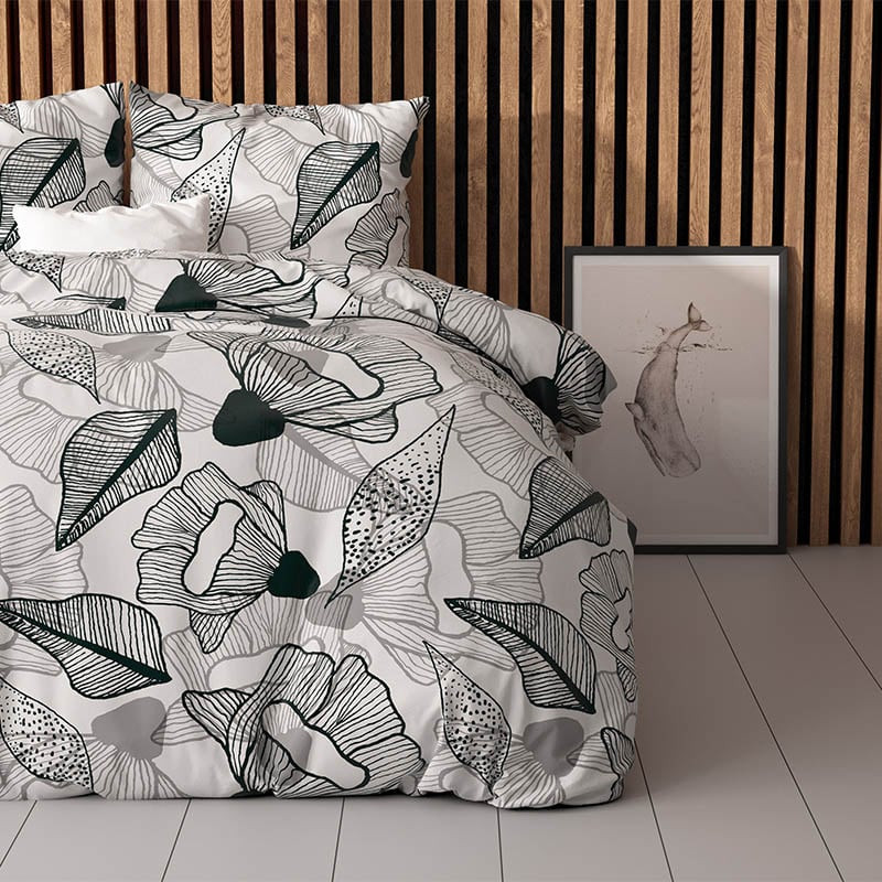 Dekbedovertrek Katla Dekbedovertrek - Lits-Jumeaux (240x220 cm) - Groen Polyester-katoen - Dessin: - Sleeptime Elegance - Dekbed-Discounter.nl