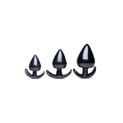 XR Brands Triple Spades - 3 Piece Anal Plug Set