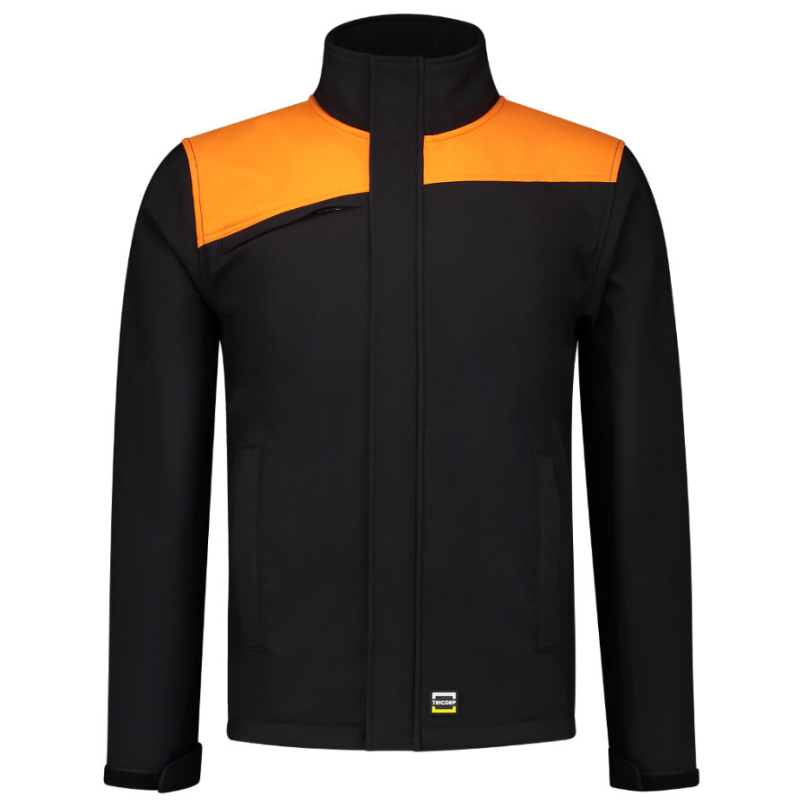 Tricorp softshell jas - Bicolor Naden - 402021 - zwart/oranje - maat 3XL