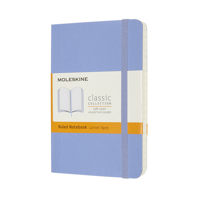 Notitieboek moleskine pocket 90x140 ln sc hydr bl