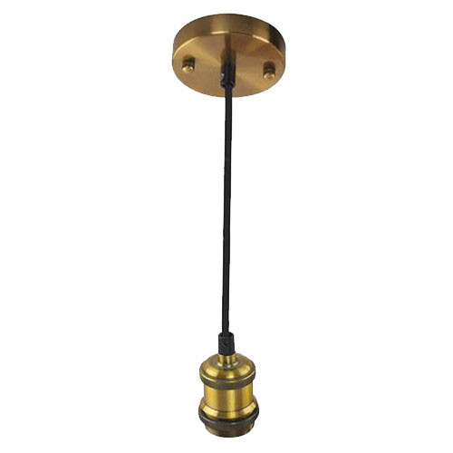 LED Hanglamp - Hangverlichting - Industrieel - Rond - Mat Goud Aluminium - E27