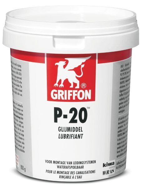 Griffon P-20 Smeermiddel 800g - Perfect voor PVC, Polypropyleen, ABS, ASA Pijpinstallaties