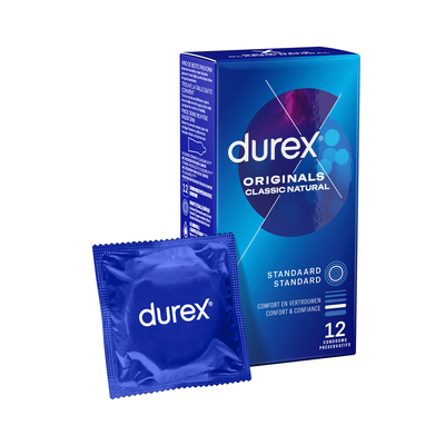 Durex Originals Classic Natural - Condoms - 12 Pieces