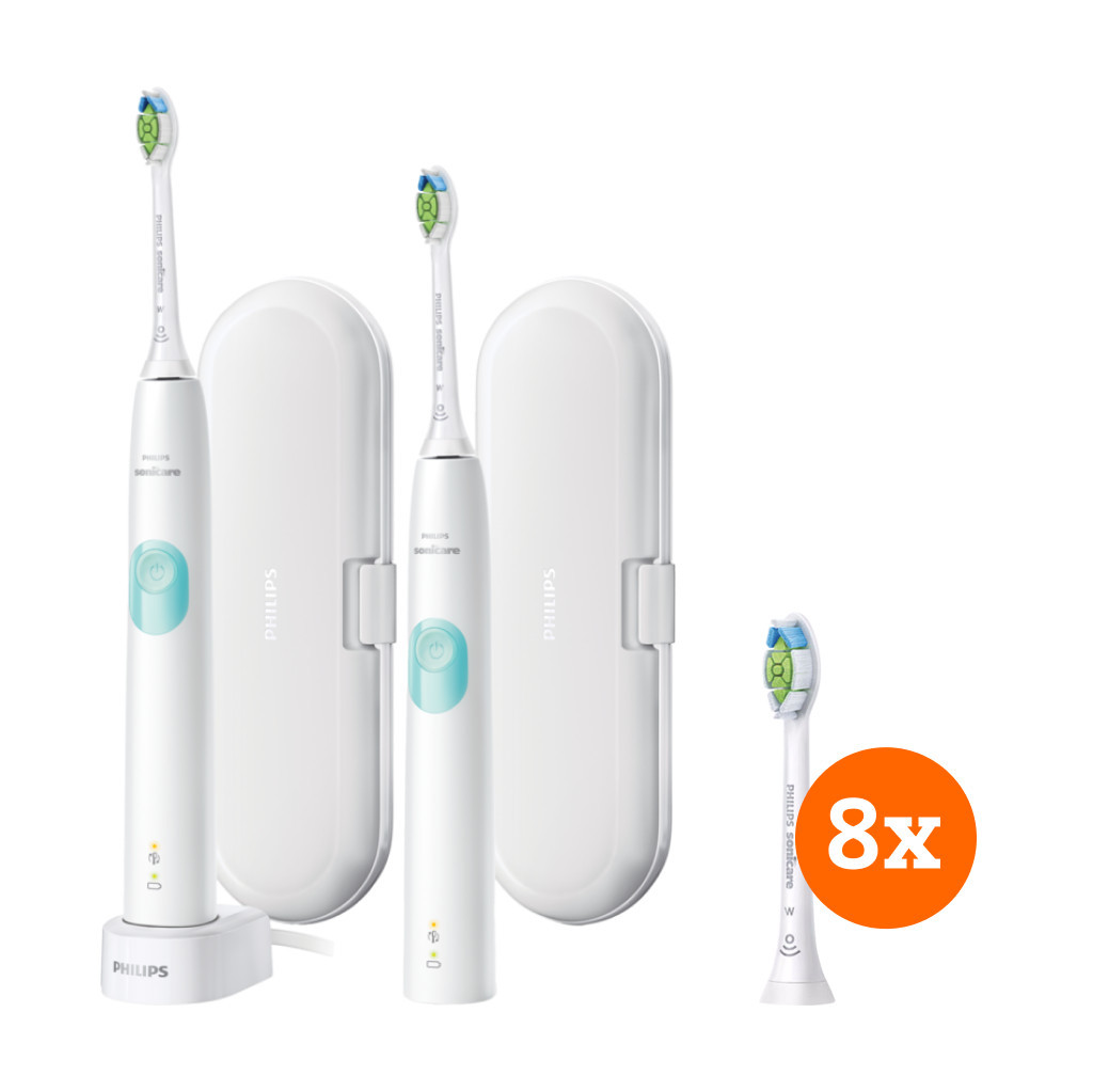 Philips Sonicare ProtectiveClean 4300 HX6807/35 + Optimal White opzetborstels (8 stuks)