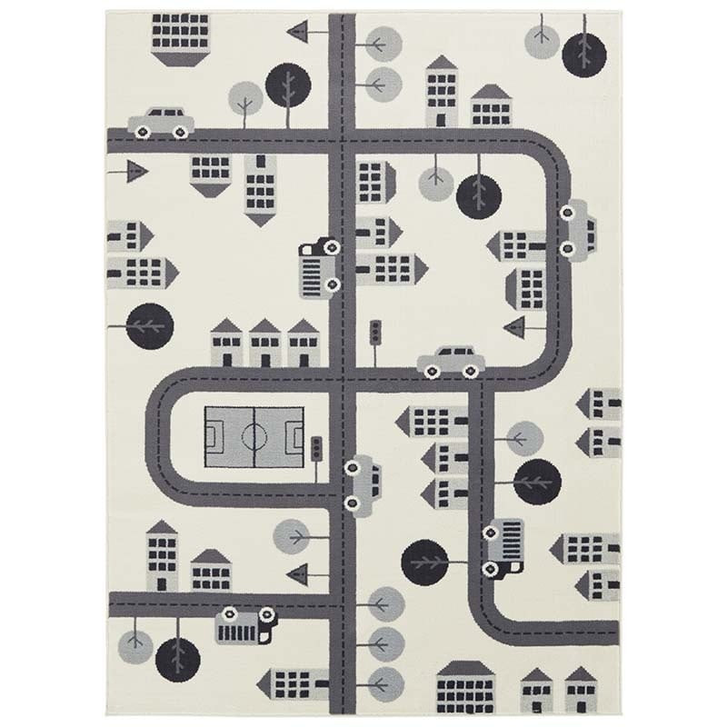 Vloerkleed Kids Town Creme - Hanse Home Adventures - 160x220 cm - Rechthoek - Dekbed-Discounter.nl