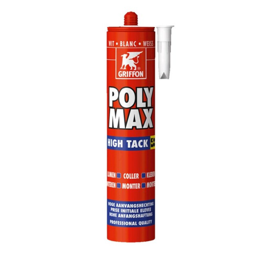 Griffon montagelijm - PolyMax High Tack - 425 gram koker - wit