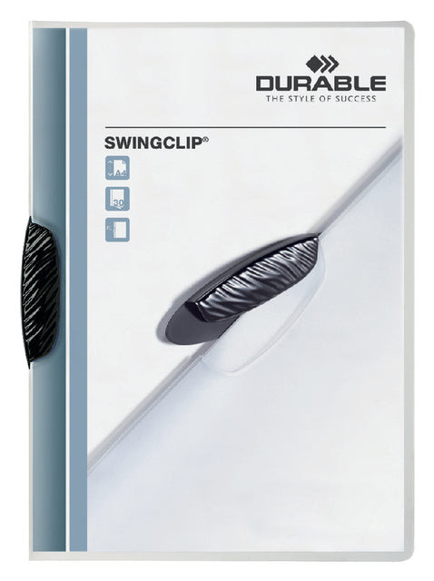 Klemmap Durable Swingclip 30 vellen zwart