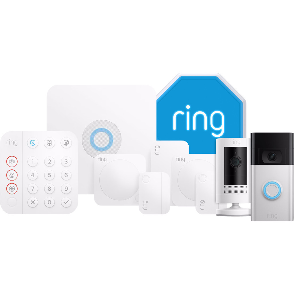 Ring Alarm Beveiligingsset 7-delig + Sirene +  Stick up Cam Battery + RVD (2nd Gen)