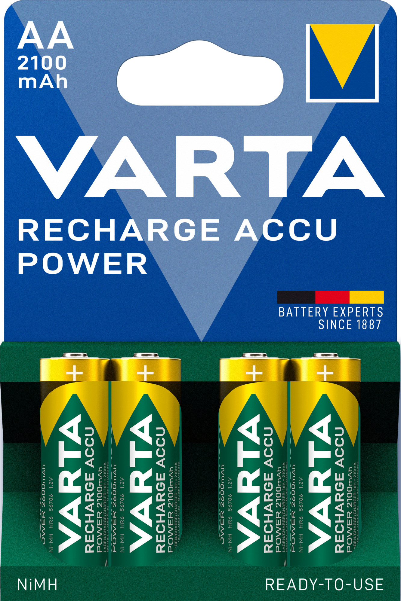 Varta AA 2100mAh Ready2Use 4x