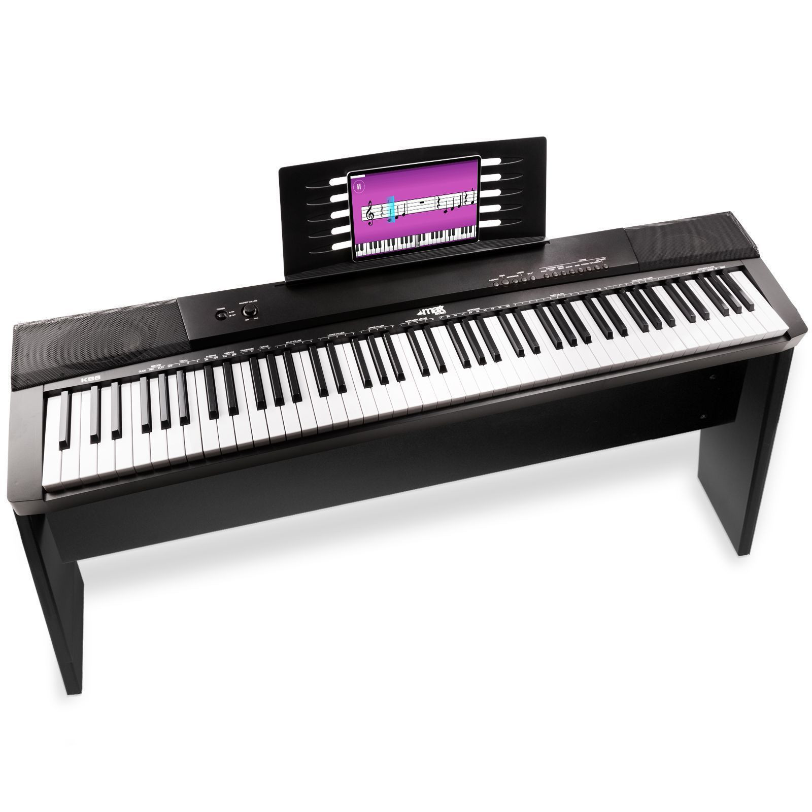 MAX KB6W digitale piano met 88 toetsen en meubel