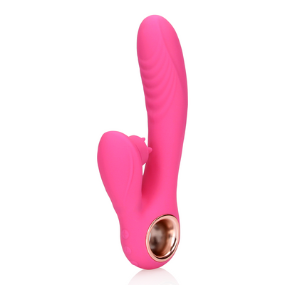 Loveline by Shots Tongbewegende en verwarmende rabbit vibrator