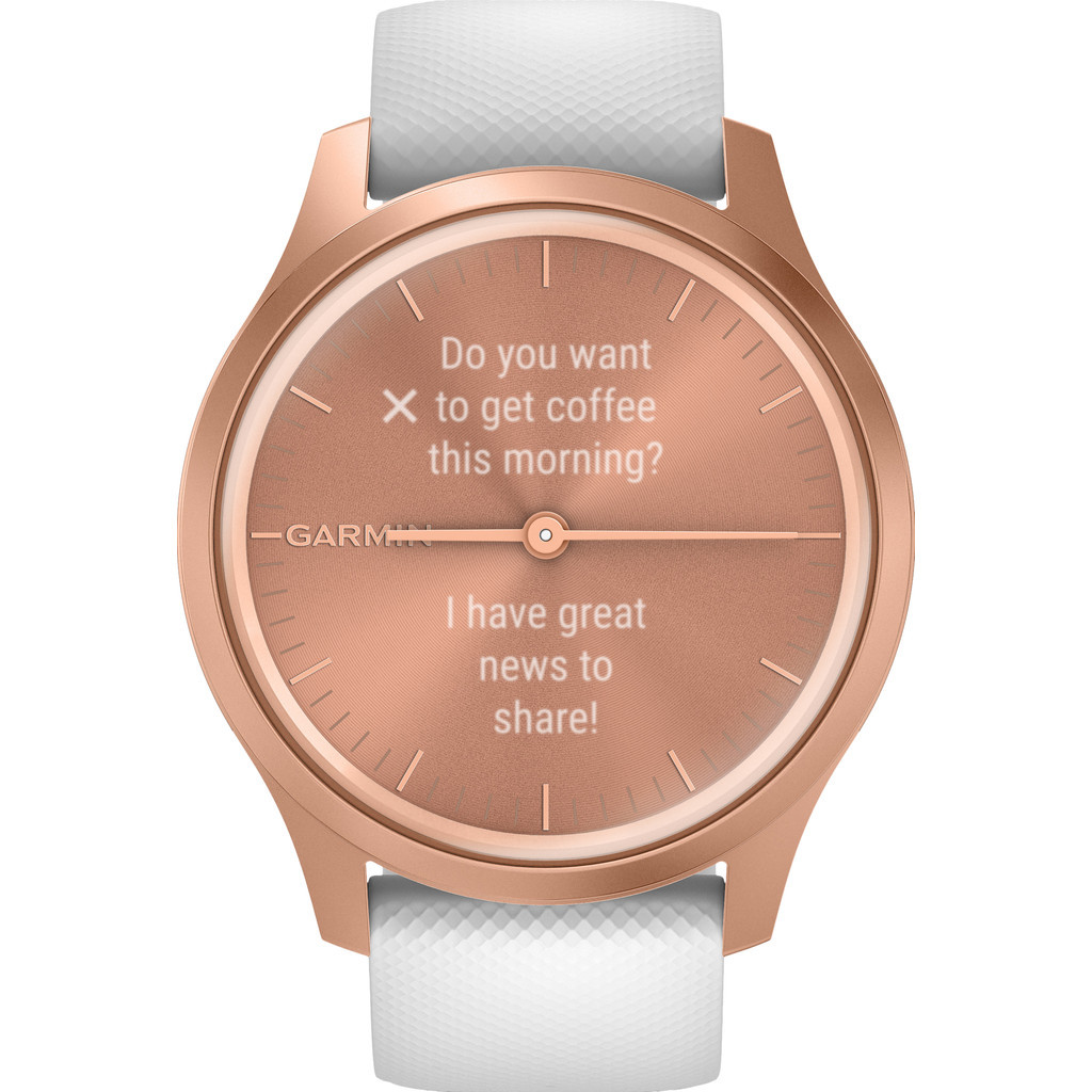 Garmin Vivomove Style - Rosé Goud/Wit - 42 mm