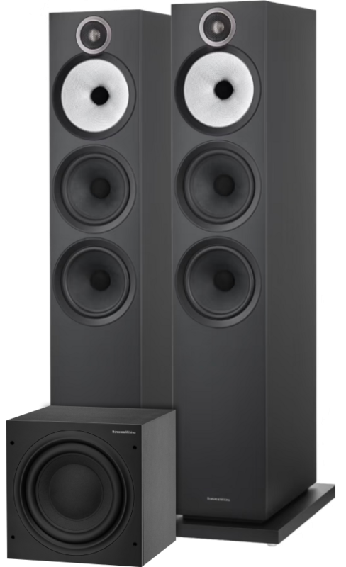 Bowers & Wilkins 603 S3 (per paar) + ASW610 Zwart