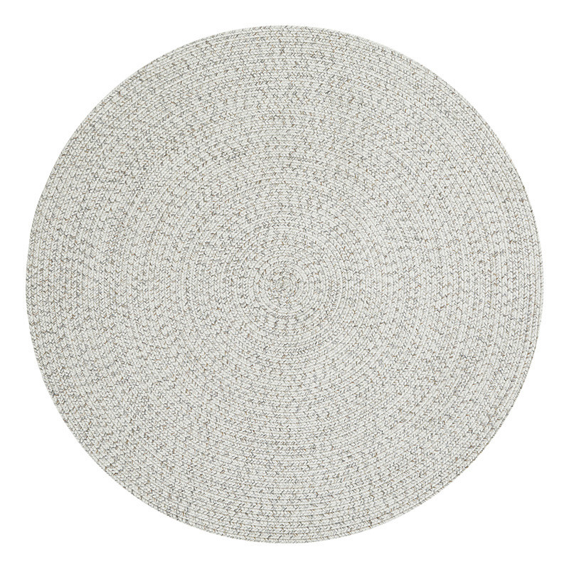 Jute Vloerkleed Braids Grijs - NORTHRUGS - Rond - Dekbed-Discounter.nl