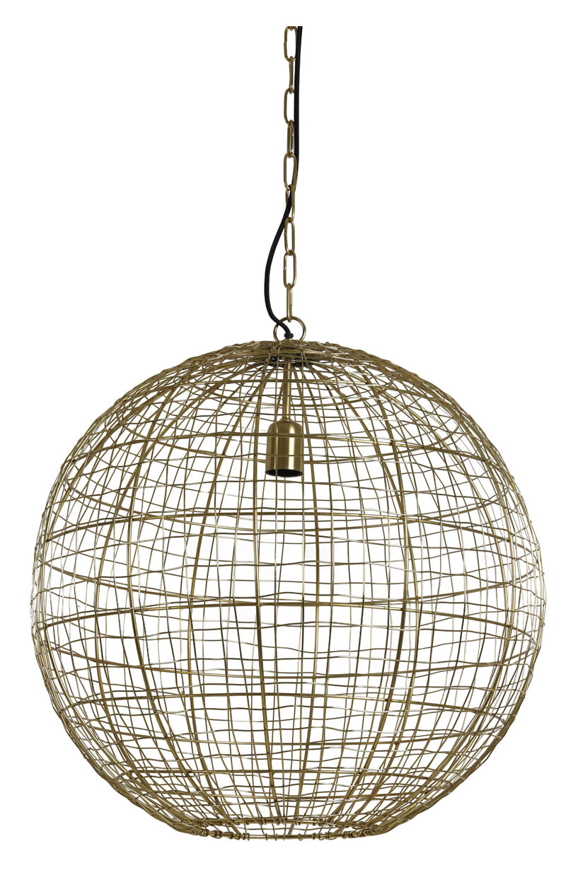 Light & Living Hanglamp 'Mirana' 55cm, goud