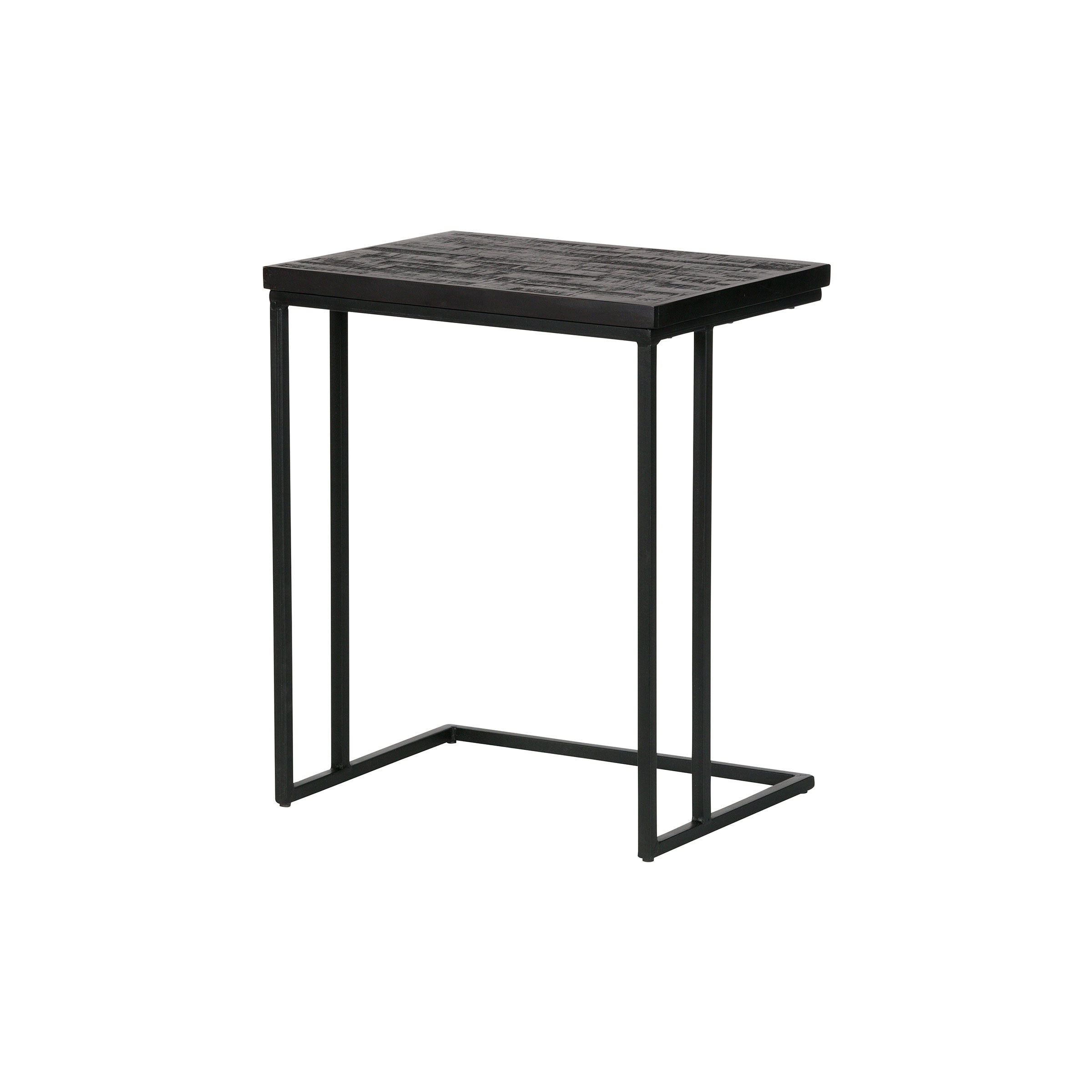 BePureHome Laptoptafel Sharing Teakhout, 45 x 35cm - Zwart