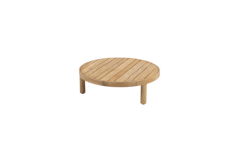 Finn salontafel teak 80 cm dia. H25 cm 4SO - 4SO