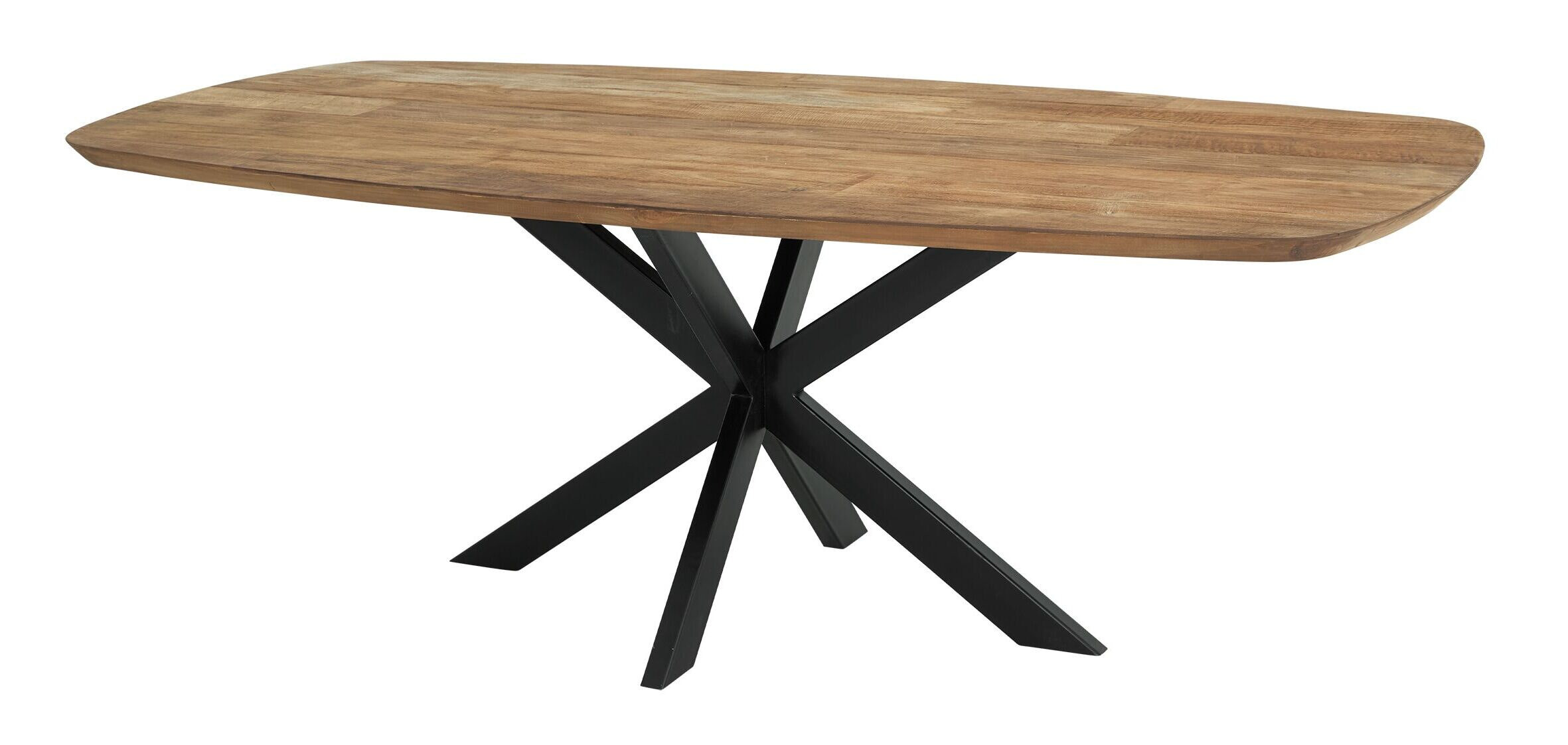 DTP Home Eettafel Evo Deens ovaal, Teakhout, 220 x 110cm - Bruin