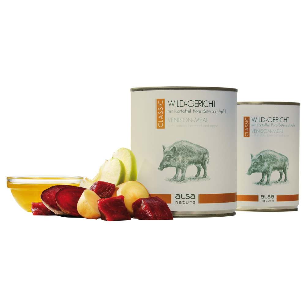 alsa-nature Wild-Ragout met rode bieten, aardappel en appel, 400 g, Aantal: 6 x 400 g