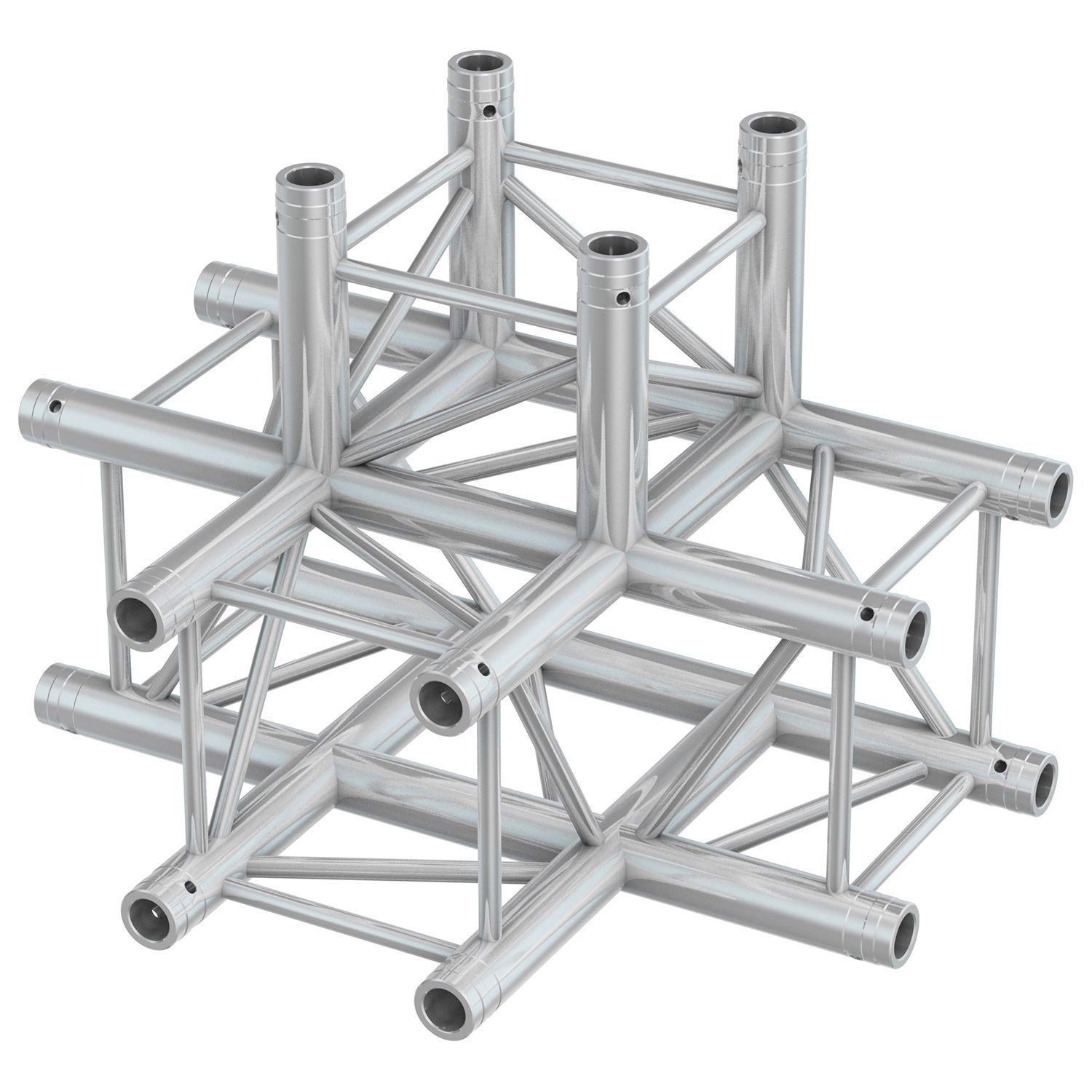 BeamZ Truss P30-T42 vierkante truss T-stuk 4-weg