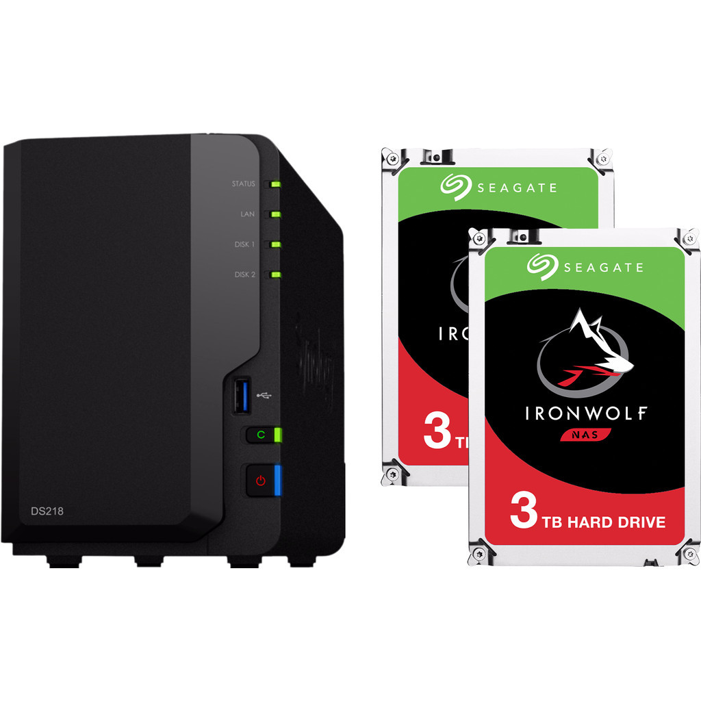 Synology DS218 + 6TB (2x3TB)