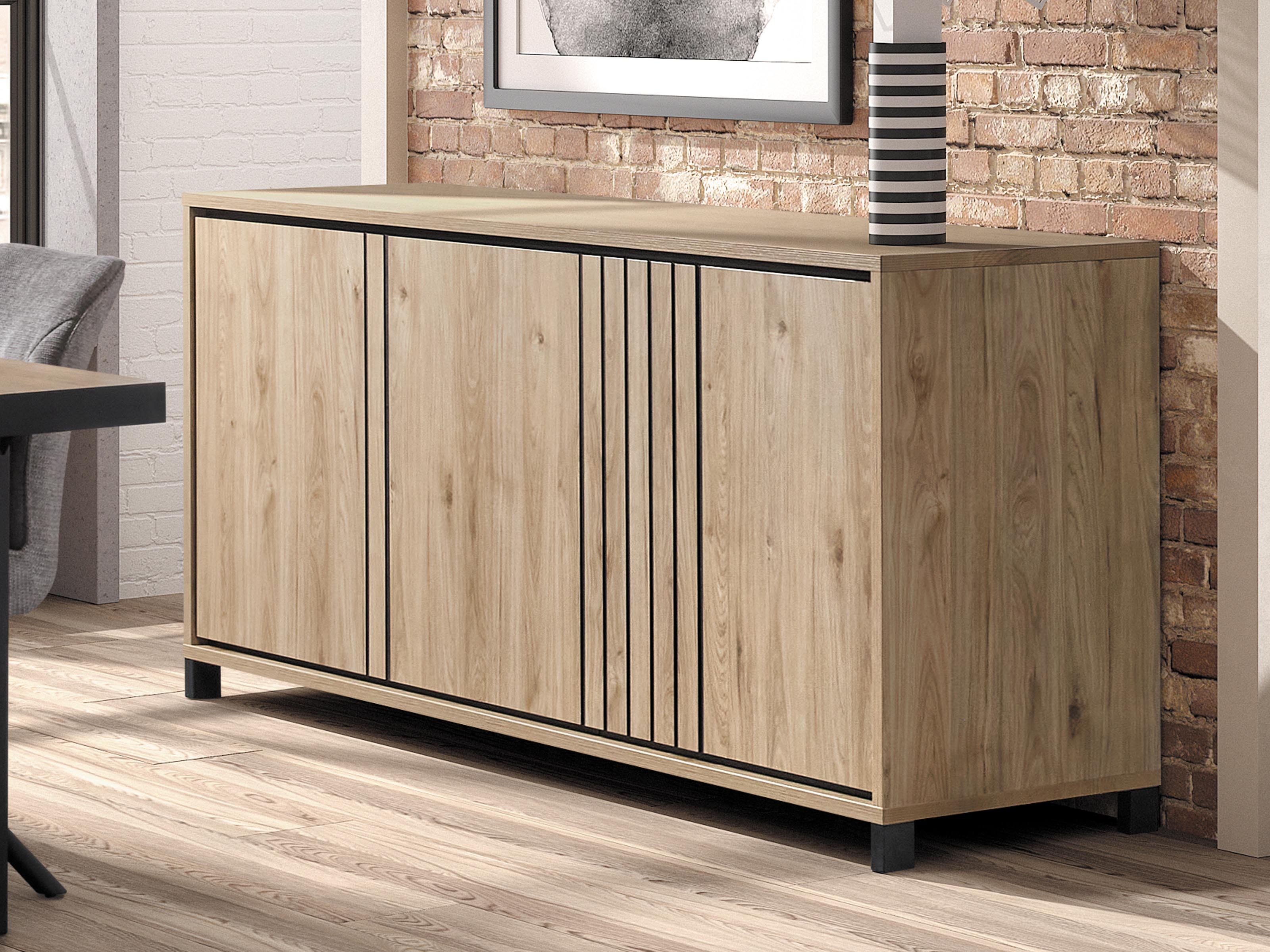 Dressoir TRAVIRIS 4 deuren 188 cm castella