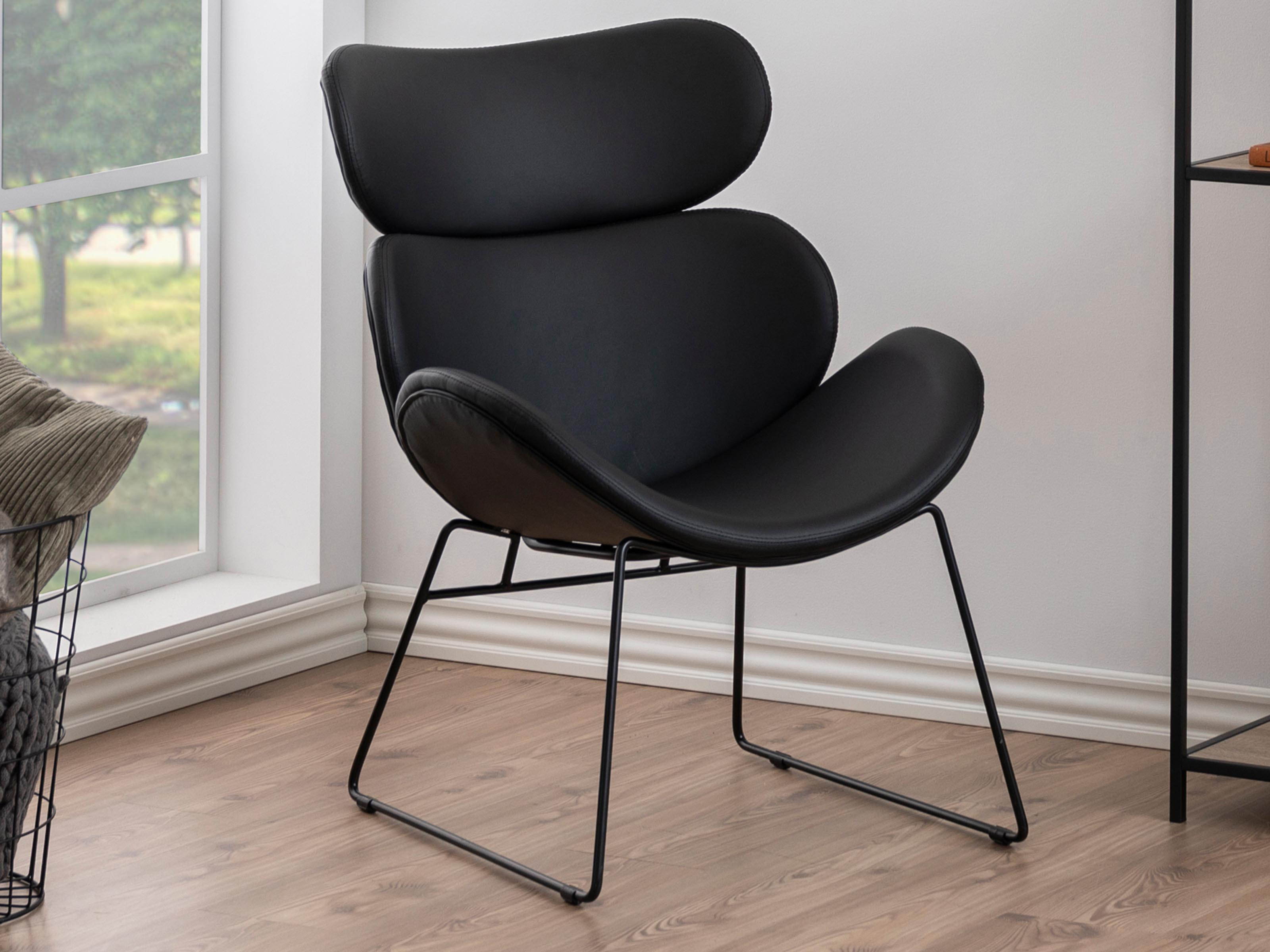 Fauteuil CAZY zwart