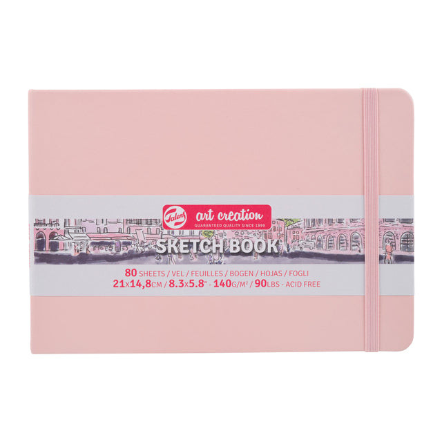 Schetsboek tac roze 21x15cm 140gr 80vel