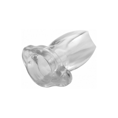 XR Brands Gape Glory - Transparent Hollow Anal Plug - Large