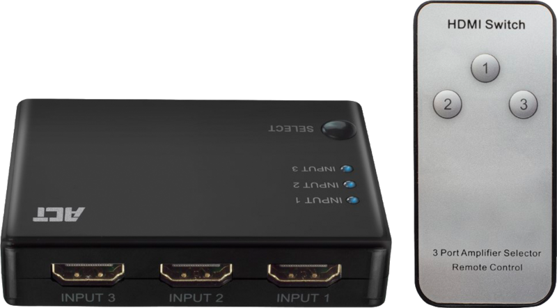 ACT AC7845 4K HDMI Switch 3x1