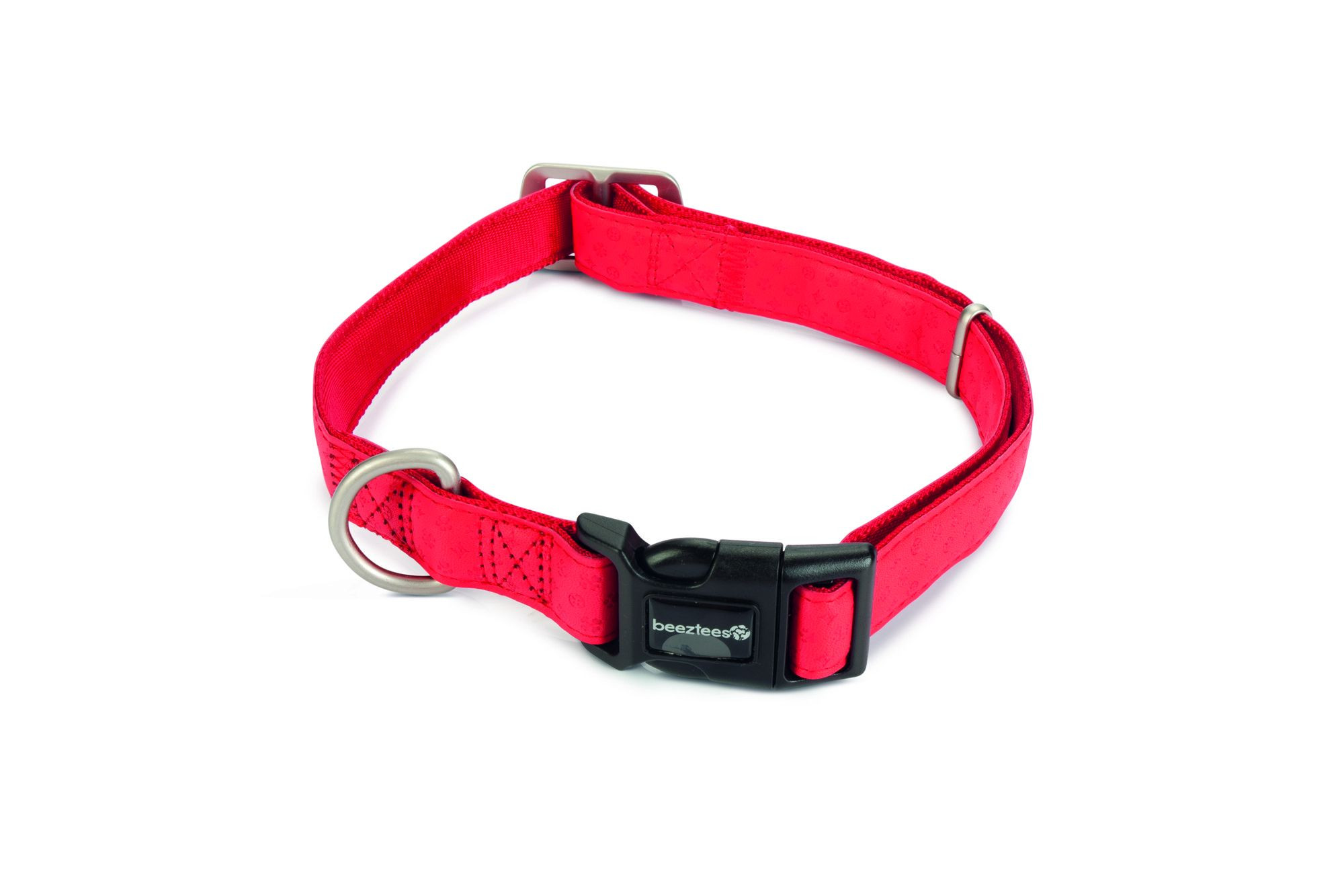 Macleather Halsband Rood 45-70x2,5cm