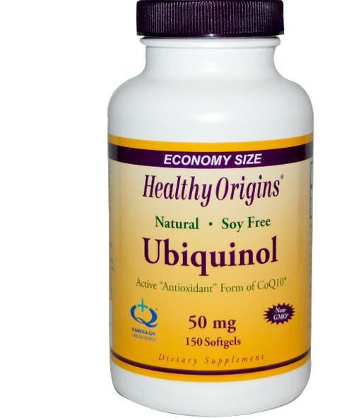 Ubiquinol Kaneka QH 50 mg (150 Softgels) - Healthy Origins