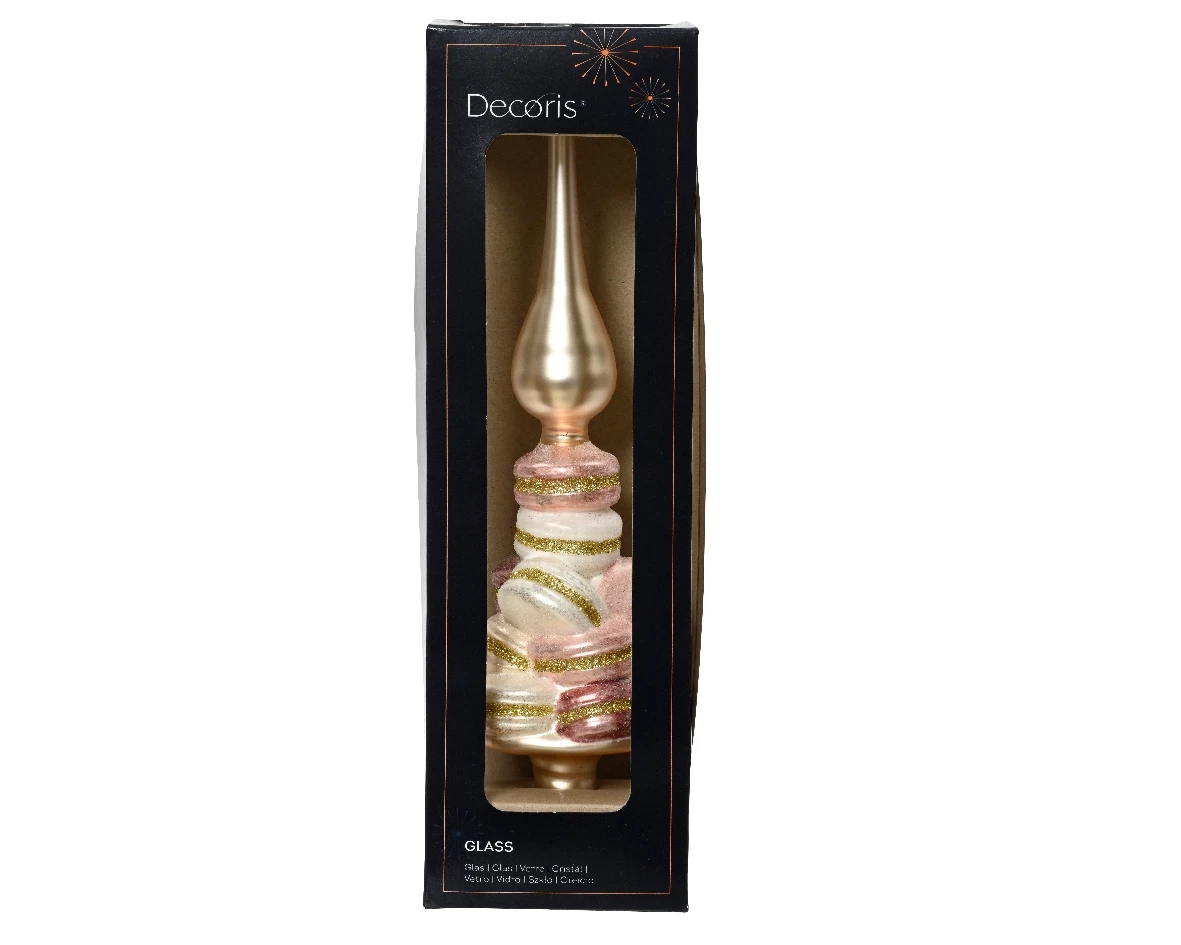 Decoris Piek glas macarons 29,5cm