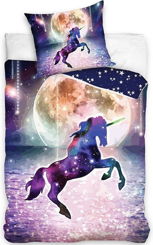 Dreamee Unicorn Dekbedovertrek Moondancing 140 x 200 cm