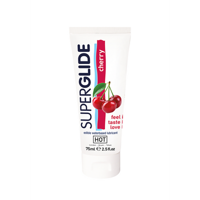 HOT Superglide Edible Waterbased Lubricant - 3 fl oz / 75 ml