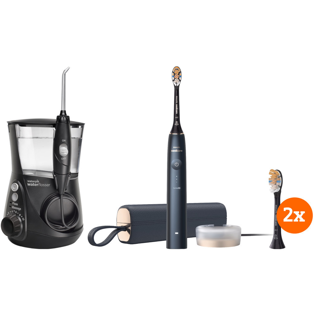 Philips Sonicare Prestige 9900 HX9992/12 + opzetborstels (2 stuks) + AirFloss