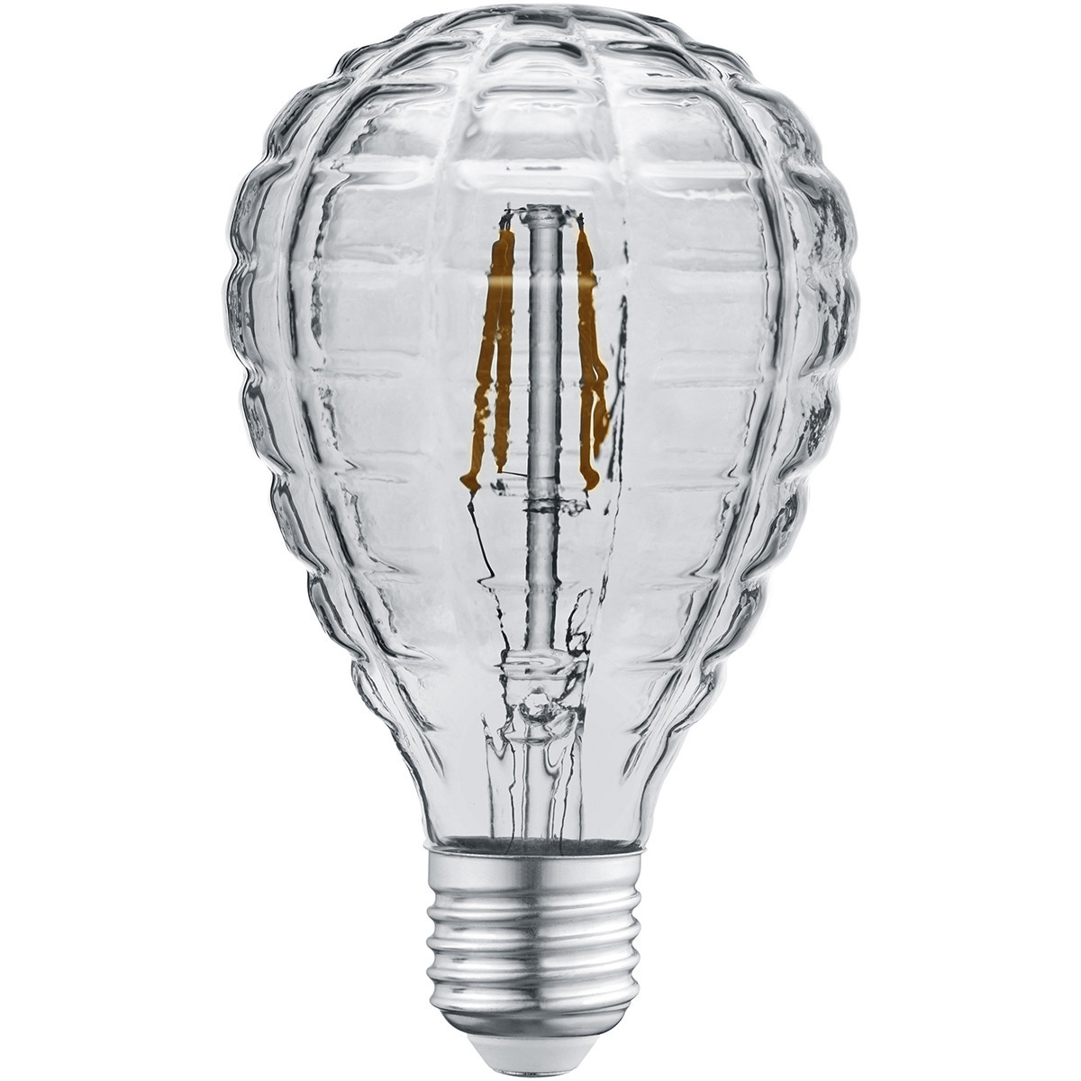 LED Lamp - Filament - Trion Topus - 4W - E27 Fitting - Warm Wit 3000K - Rookkleur - Glas